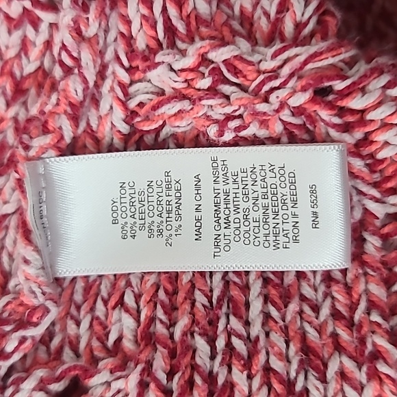 Express V Neck hi low Chunky knit sweater - Picture 8 of 8